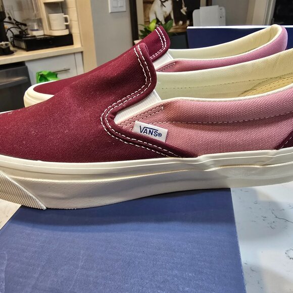 Vans Premium BMX Slip-on Reissue 98 LX Skate Shoes Maroon VN000CSE5T2 US 10 NEW - Picture 1 of 12